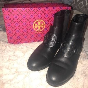 Tory Burch black leather boots